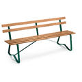 6´ Park Bench w/Natural Stained boards Hunter Green PA1455-02